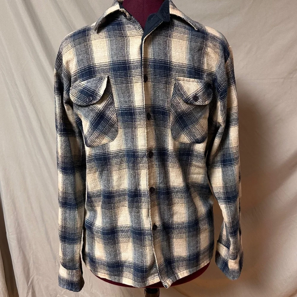 Vintage Quo Vadis Woodward's plaid button down shirt - Picture 1 of 7